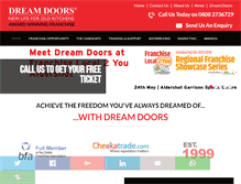 Tablet Screenshot of dreamdoorsfranchise.co.uk